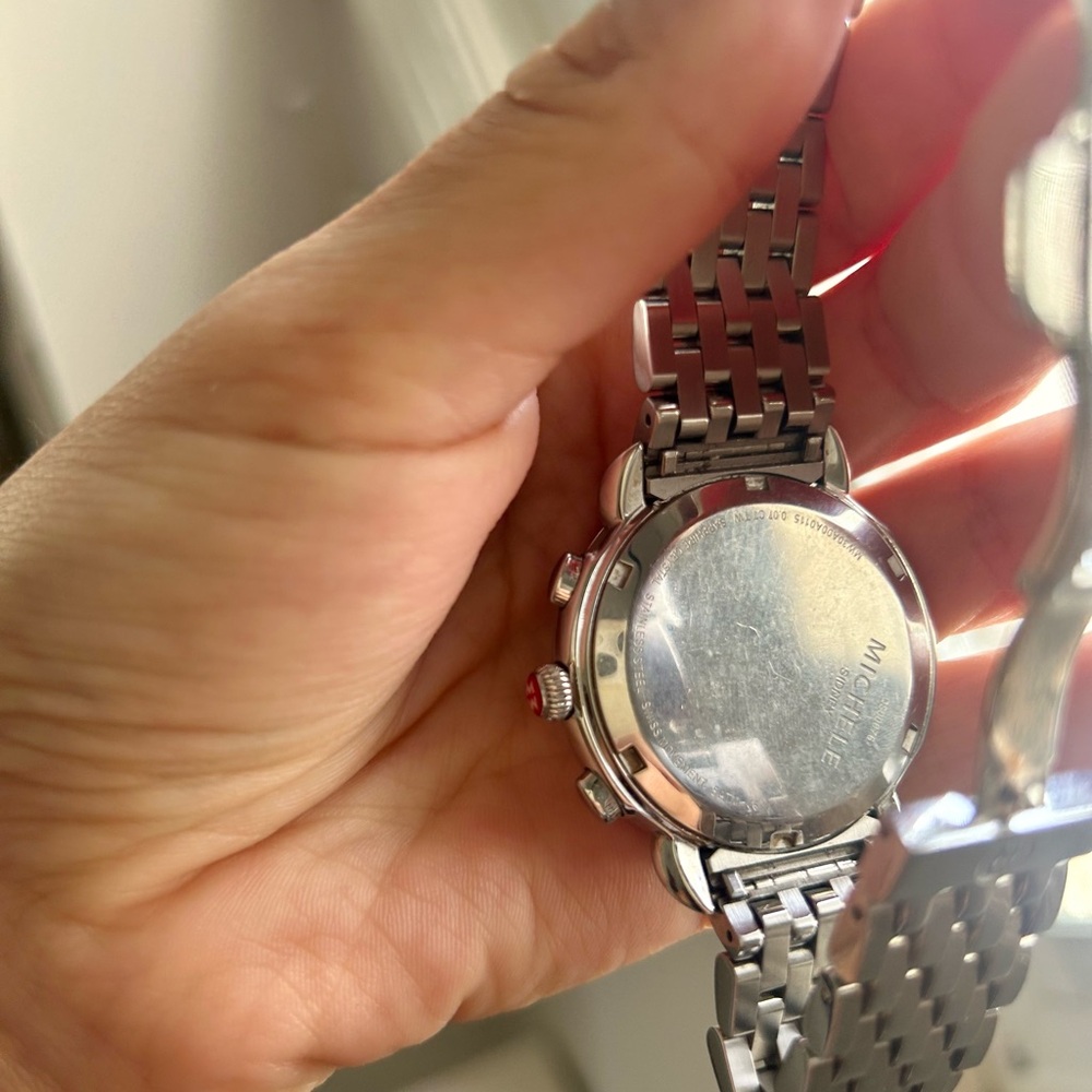 *TODAY ONLY* Michele Sidney Diamond Watch- Pink Dial - Picture 7 of 11